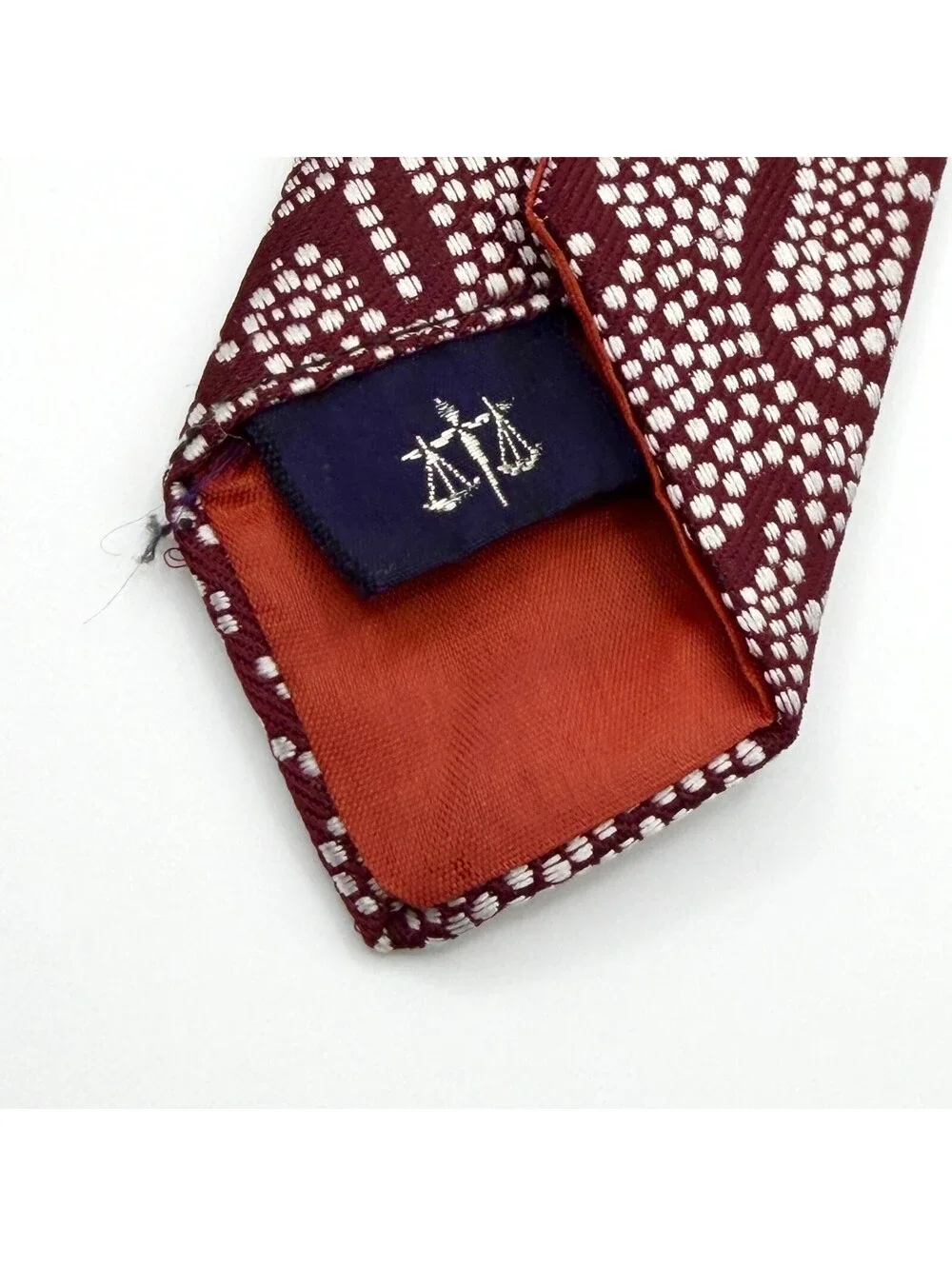 Vintage 70s Maroon Donkey Tribal Novelty Tie